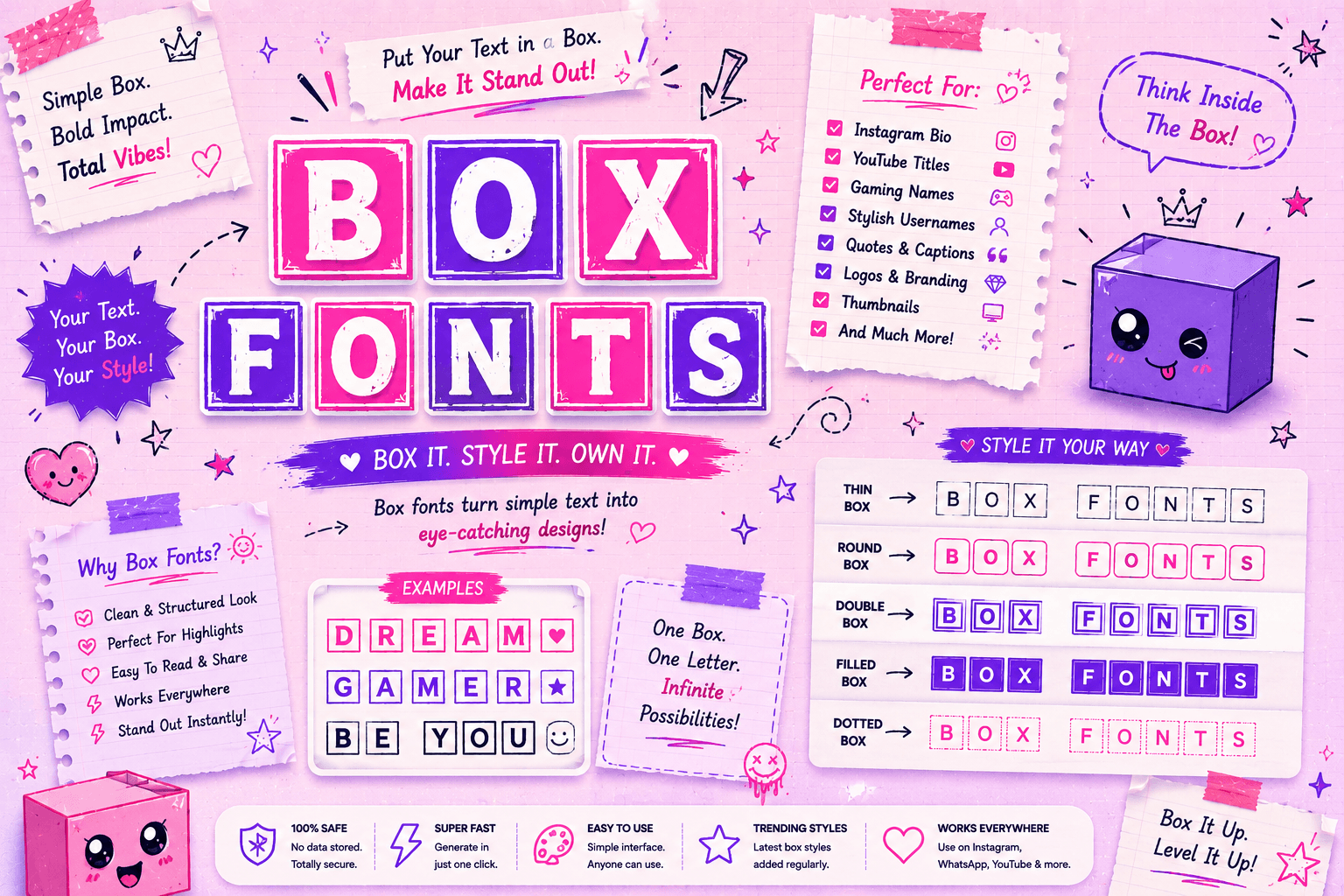 Box Fonts preview