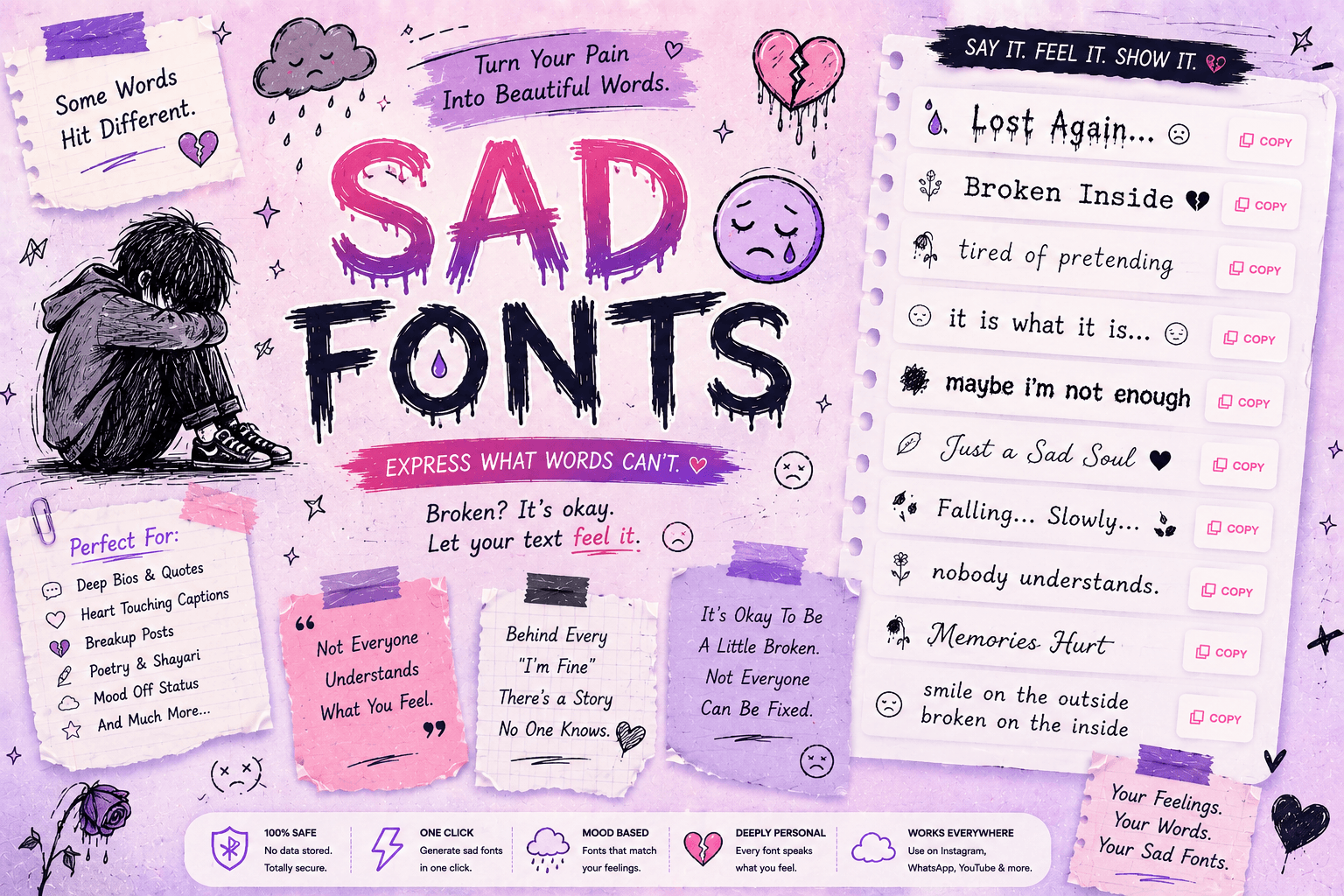 Sad Fonts preview